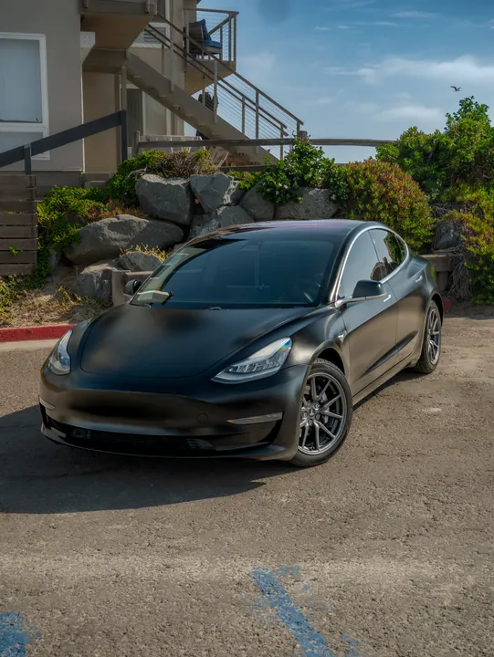 Tesla Model 3, Satin black, full wrap